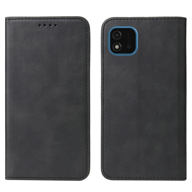 For Realme C11 2021 Magnetic Closure Leather Phone Case(Black) - Realme Cases by PMC Jewellery | Online Shopping South Africa | PMC Jewellery | Buy Now Pay Later Mobicred