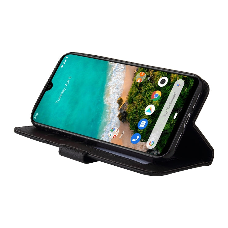 For Xiaomi Mi A3 GQUTROBE Right Angle Leather Phone Case(Black) - Xiaomi Cases by GQUTROBE | Online Shopping South Africa | PMC Jewellery