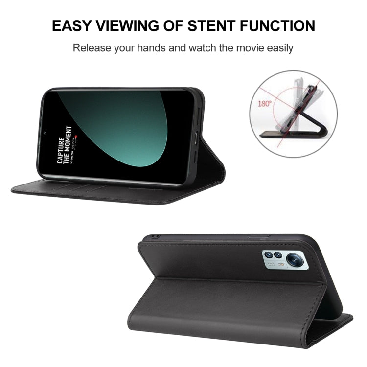 For Xiaomi 12S Pro Magnetic Closure Leather Phone Case(Black) - Xiaomi Cases by PMC TechLife | Online Shopping South Africa | PMC TechLife