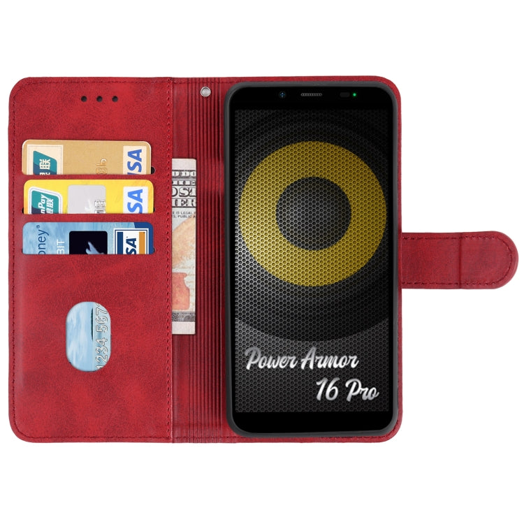 For Ulefone Power Armor 16 Pro Leather Phone Case(Red) - Ulefone Cases by PMC Jewellery | Online Shopping South Africa | PMC Jewellery | Buy Now Pay Later Mobicred