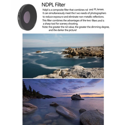 JSR LS ND16PL Lens Filter For DJI Osmo Action 3 -  by PMC Jewellery | Online Shopping South Africa | PMC Jewellery | Buy Now Pay Later Mobicred