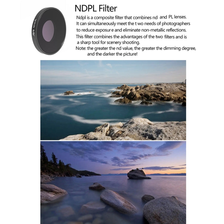 JSR LS ND64PL Lens Filter For DJI Osmo Action 3 - Lens Filter by PMC TechLife | Online Shopping South Africa | PMC TechLife | Buy Now Pay Later Mobicred