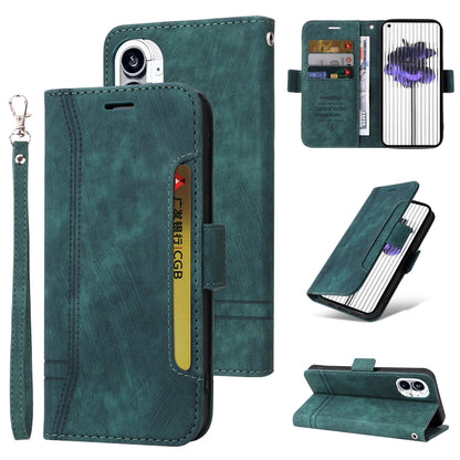 For Nothing Phone 1 BETOPNICE Dual-side Buckle Leather Phone Case(Green) - More Brand by BETOPNICE | Online Shopping South Africa | PMC Jewellery | Buy Now Pay Later Mobicred