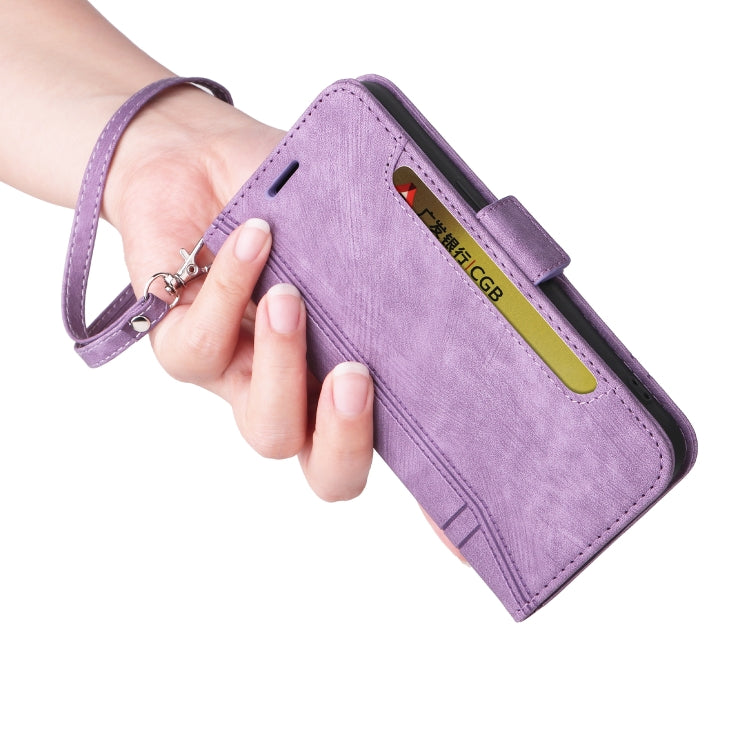 For Nothing Phone 1 BETOPNICE Dual-side Buckle Leather Phone Case(Purple) - More Brand by BETOPNICE | Online Shopping South Africa | PMC Jewellery | Buy Now Pay Later Mobicred