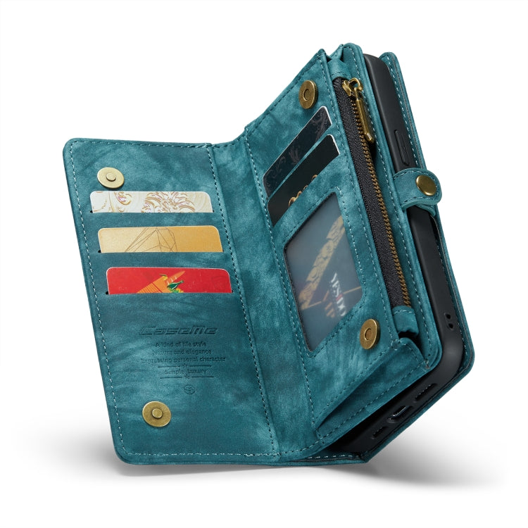 For iPhone 14 CaseMe 008 Detachable Multifunctional Leather Phone Case(Blue) - iPhone 14 Cases by CaseMe | Online Shopping South Africa | PMC Jewellery | Buy Now Pay Later Mobicred