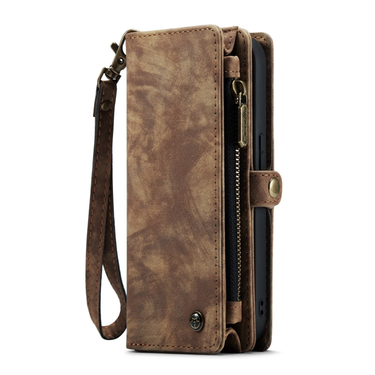 For iPhone 14 Pro CaseMe 008 Detachable Multifunctional Leather Phone Case(Brown) - iPhone 14 Pro Cases by CaseMe | Online Shopping South Africa | PMC Jewellery | Buy Now Pay Later Mobicred