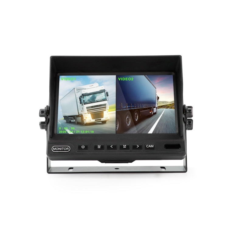 Bus 7 inch IPS Two-split Desktop Monitor - Rearview Monitors by PMC Jewellery | Online Shopping South Africa | PMC Jewellery | Buy Now Pay Later Mobicred