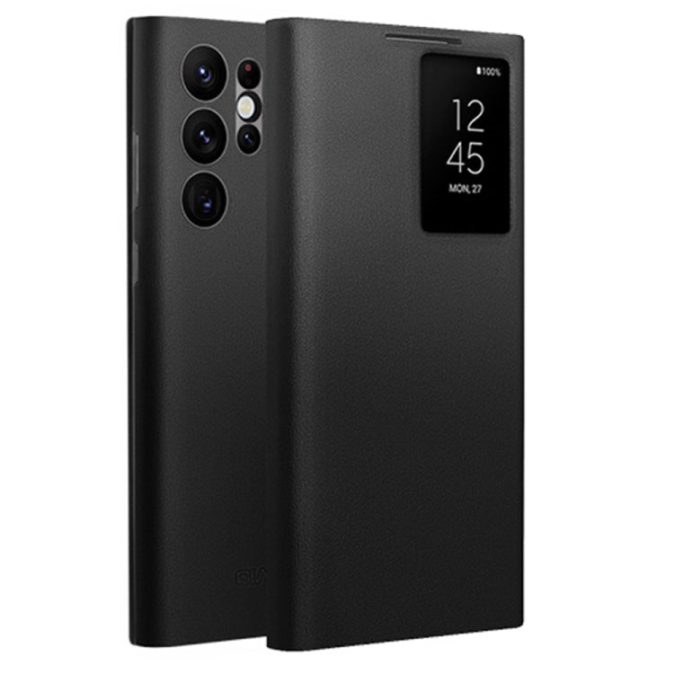 For Samsung Galaxy S22 Ultra 5G QIALINO Magnetic Genuine Leather Phone Case(Black) - free shipping - PMC TechLife - Order now!