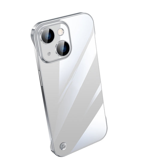 For iPhone 14 Electroplating Frameless Clear PC Phone Case(Transparent) - iPhone 14 Cases by PMC Jewellery | Online Shopping South Africa | PMC Jewellery