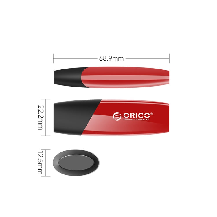 ORCIO USB3.0 U Disk Drive, Read: 100MB/s, Write: 15MB/s, Memory:64GB, Port:USB-A(Red) - USB Flash Drives by ORICO | Online Shopping South Africa | PMC Jewellery | Buy Now Pay Later Mobicred