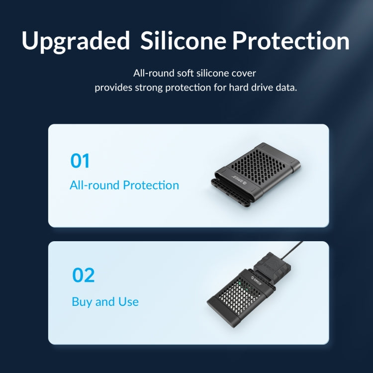 ORICO UTS1 Type-C / USB-C USB 3.0 2.5-inch SATA HDD Adapter with Silicone Case, Cable Length:1m - free shipping - PMC Jewellery - Order now!
