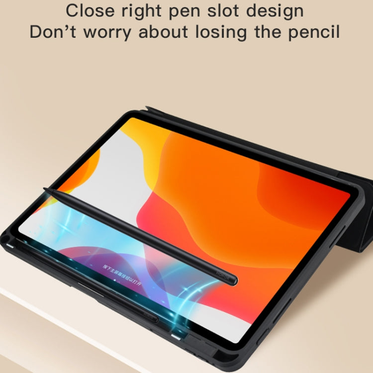 For Honor Tablet V7 Pro Acrylic 2 in 1 Y-fold Smart Leather Tablet Case(Ice White) - Honor by PMC TechLife | Online Shopping South Africa | PMC TechLife | Buy Now Pay Later Mobicred