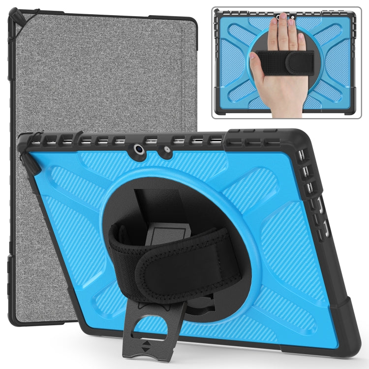 For MicroSoft Surface Pro 9 / 10 / 11 Rotatable Kickstand Grip Shockproof Tablet Case(Blue) - Others by PMc TechLife | Online Shopping South Africa | PMc TechLife | Buy Now Pay Later Mobicred