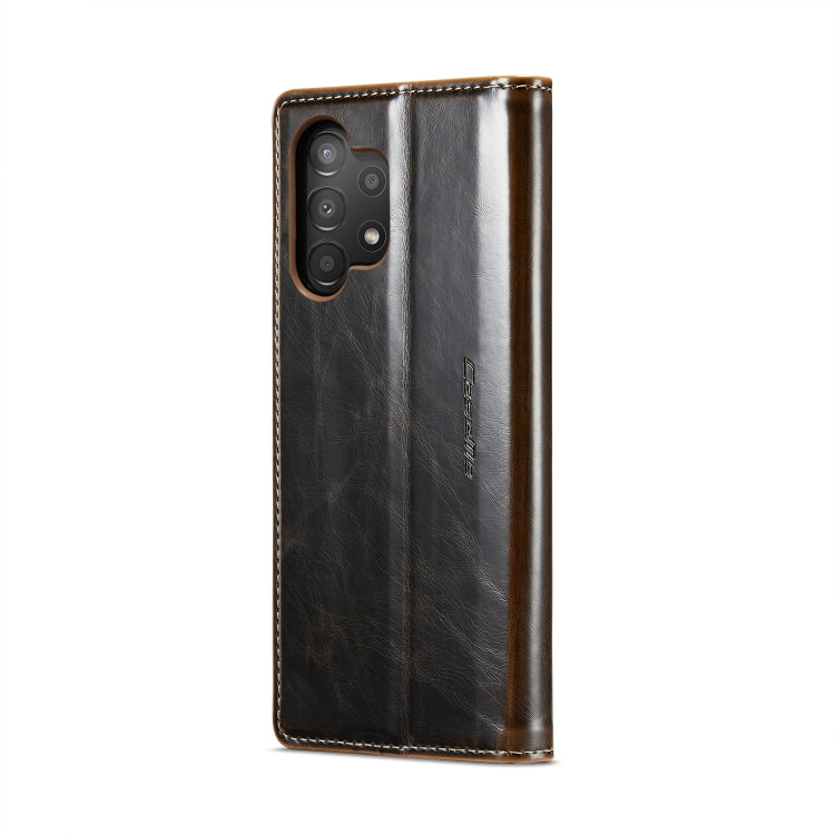 For Samsung Galaxy A13 4G/A13 5G/A04S/A04/M13 5G CaseMe 003 Crazy Horse Texture Leather Phone Case(Coffee) - Galaxy Phone Cases by CaseMe | Online Shopping South Africa | PMC Jewellery | Buy Now Pay Later Mobicred