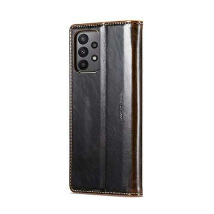 For Samsung Galaxy A23 / M23 CaseMe 003 Crazy Horse Texture Leather Phone Case(Coffee) - Galaxy Phone Cases by CaseMe | Online Shopping South Africa | PMC Jewellery | Buy Now Pay Later Mobicred