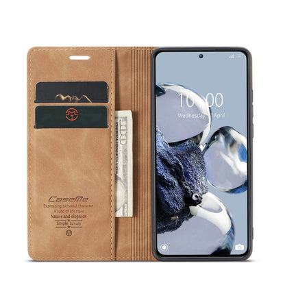 For Xiaomi 12T / 12T Pro CaseMe 013 Multifunctional Horizontal Flip Leather Phone Case(Brown) - Xiaomi Cases by CaseMe | Online Shopping South Africa | PMC Jewellery | Buy Now Pay Later Mobicred