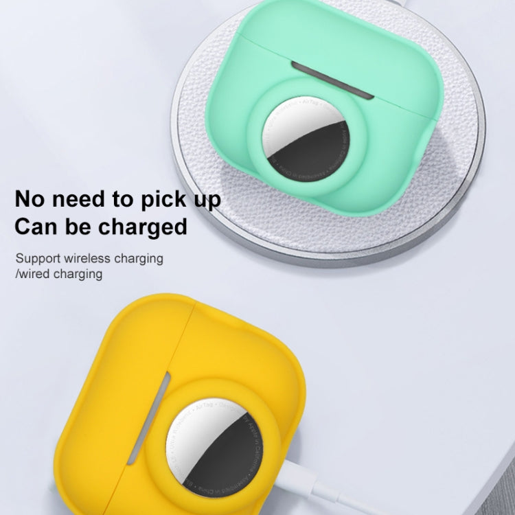 For AirPods Pro 2 / AirTag 2 in 1 Shockproof Full Coverage Silicone Protective Case(Purple) - For AirPods Pro 2 by PMC Jewellery | Online Shopping South Africa | PMC Jewellery | Buy Now Pay Later Mobicred