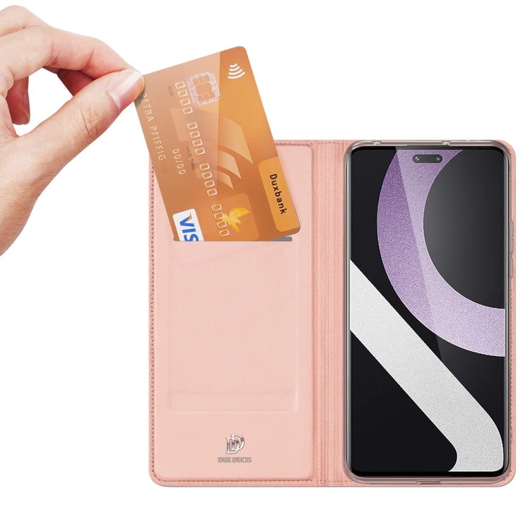 For Xiaomi 12 Lite 5G NE DUX DUCIS Skin Pro Series Horizontal Flip Phone Leather Case(Rose Gold) - Xiaomi Cases by DUX DUCIS | Online Shopping South Africa | PMC Jewellery | Buy Now Pay Later Mobicred