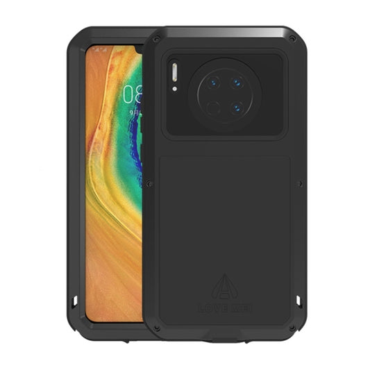 For Huawei Mate 30 LOVE MEI Metal Shockproof Waterproof Dustproof Protective Case(Black) - Huawei Cases by LOVE MEI | Online Shopping South Africa | PMC Jewellery