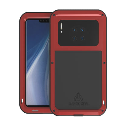 For Huawei Mate 30 Pro LOVE MEI Metal Shockproof Waterproof Dustproof Protective Case(Red) - Huawei Cases by LOVE MEI | Online Shopping South Africa | PMC Jewellery