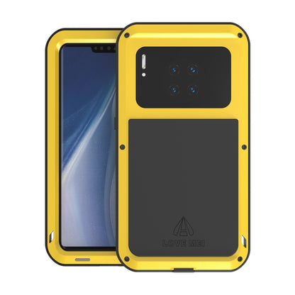 For Huawei Mate 30 Pro LOVE MEI Metal Shockproof Waterproof Dustproof Protective Case(Yellow) - Huawei Cases by LOVE MEI | Online Shopping South Africa | PMC Jewellery | Buy Now Pay Later Mobicred