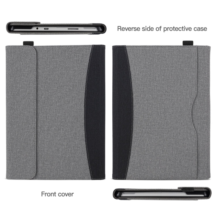 For Microsoft Surface Pro 8 Cloth Texture Stitching Leather Tablet Case(Black) - Others by PMC TechLife | Online Shopping South Africa | PMC TechLife | Buy Now Pay Later Mobicred