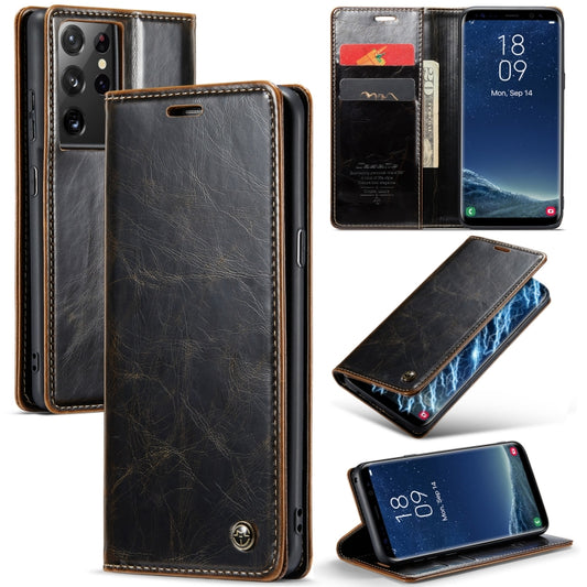 For Samsung Galaxy S8 CaseMe 003 Crazy Horse Texture Leather Phone Case(Coffee) - Galaxy Phone Cases by CaseMe | Online Shopping South Africa | PMC Jewellery | Buy Now Pay Later Mobicred