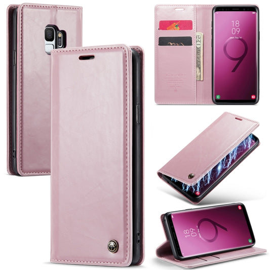 For Samsung Galaxy S9 CaseMe 003 Crazy Horse Texture Leather Phone Case(Rose Gold) - Galaxy Phone Cases by CaseMe | Online Shopping South Africa | PMC Jewellery | Buy Now Pay Later Mobicred