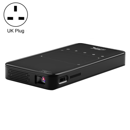 S90 DLP Android 9.0 1GB+8GB 4K Mini WiFi Smart Projector, Power Plug:UK Plug(Black) - Mini Projector by PMC Jewellery | Online Shopping South Africa | PMC Jewellery | Buy Now Pay Later Mobicred