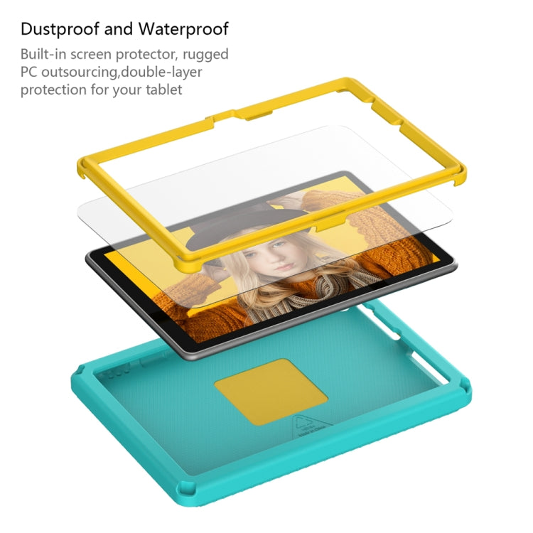 For Amazon Kindle Fire HD10 2021 EVA + PC Shockproof Tablet Case with Waterproof Frame(Glacier Green) - Amazon by PMC TechLife | Online Shopping South Africa | PMC TechLife | Buy Now Pay Later Mobicred