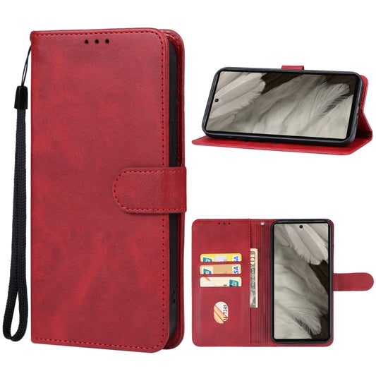 For Google Pixel 7a Leather Phone Case(Red) - Google Cases by PMC Jewellery | Online Shopping South Africa | PMC Jewellery | Buy Now Pay Later Mobicred