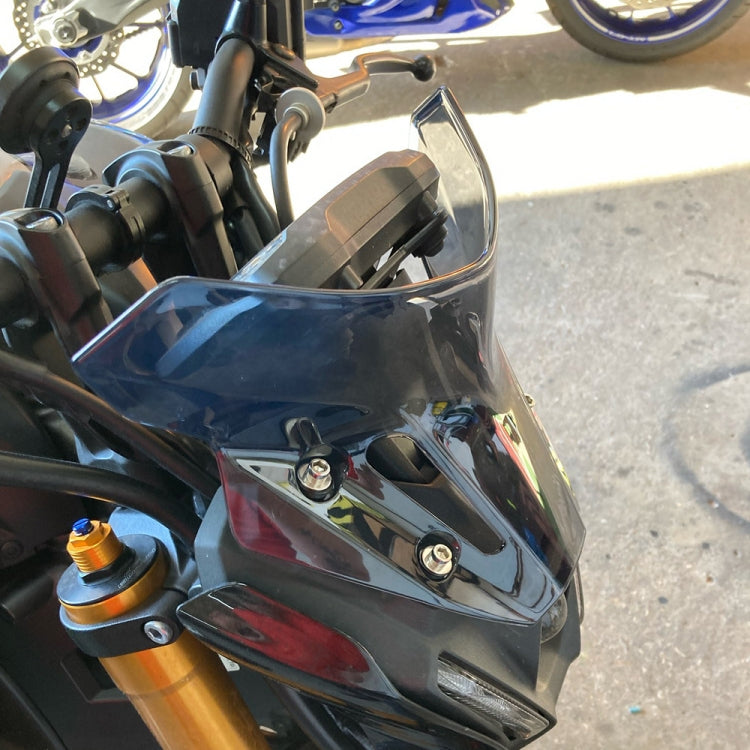 For Yamaha MT09 FZ09 21-22 Motorcycle Airflow Deflector Windshield(Black) - Ornamental Parts by PMC TechLife | Online Shopping South Africa | PMC TechLife | Buy Now Pay Later Mobicred