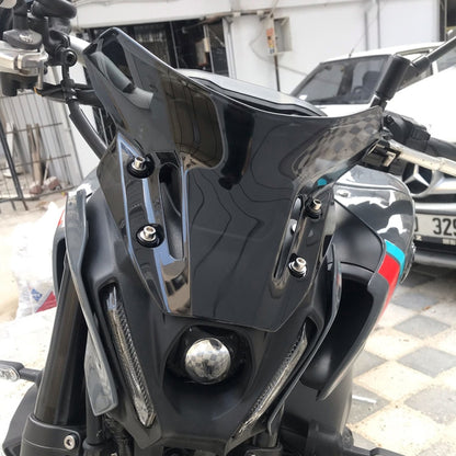 For Yamaha MT09 FZ09 21-22 Motorcycle Airflow Deflector Windshield(Transparent) - Ornamental Parts by PMC Jewellery | Online Shopping South Africa | PMC Jewellery | Buy Now Pay Later Mobicred
