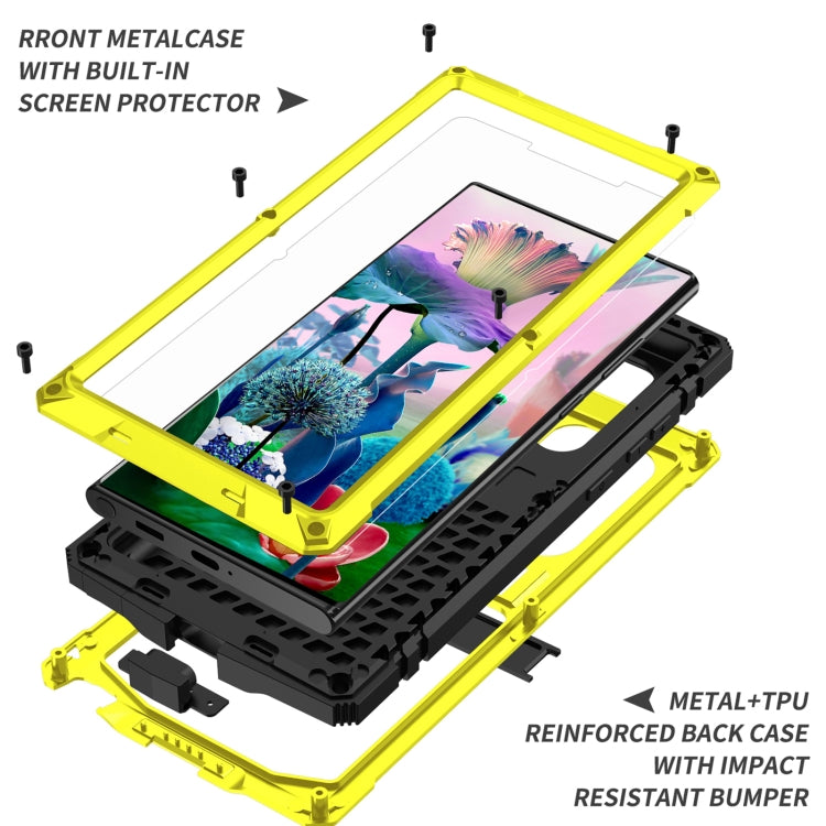 For Samsung Galaxy S23 Ultra 5G R-JUST Life Waterproof Dustproof Shockproof Phone Case(Yellow) - Galaxy S23 Ultra 5G Cases by R-JUST | Online Shopping South Africa | PMC Jewellery