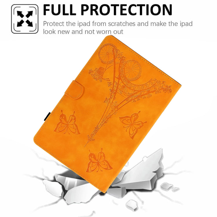 For Huawei MatePad T 10s Tower Embossed Leather Tablet Case(Khaki) - Huawei by PMC TechLife | Online Shopping South Africa | PMC TechLife | Buy Now Pay Later Mobicred
