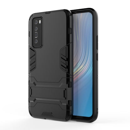 For Huawei nova 7 5G Shockproof PC + TPU Protective Case with Invisible Holder(Black) - Huawei Cases by PMC Jewellery | Online Shopping South Africa | PMC Jewellery