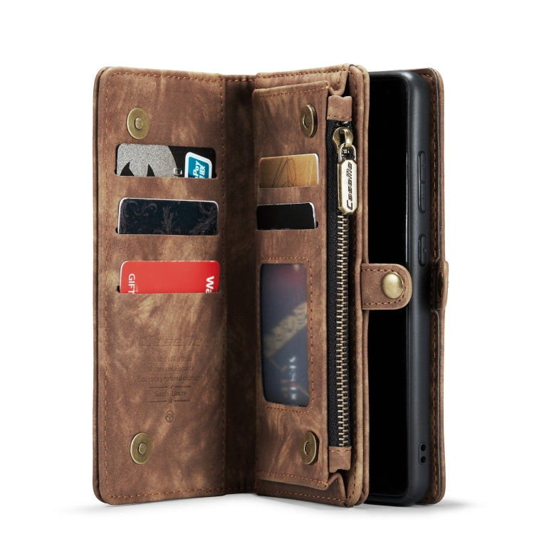 For Galaxy A71 4G CaseMe-008 Detachable Multifunctional Horizontal Flip Leather Case with Card Slot & Holder & Zipper Wallet & Photo Frame(Brown) - Galaxy Phone Cases by CaseMe | Online Shopping South Africa | PMC Jewellery | Buy Now Pay Later Mobicred