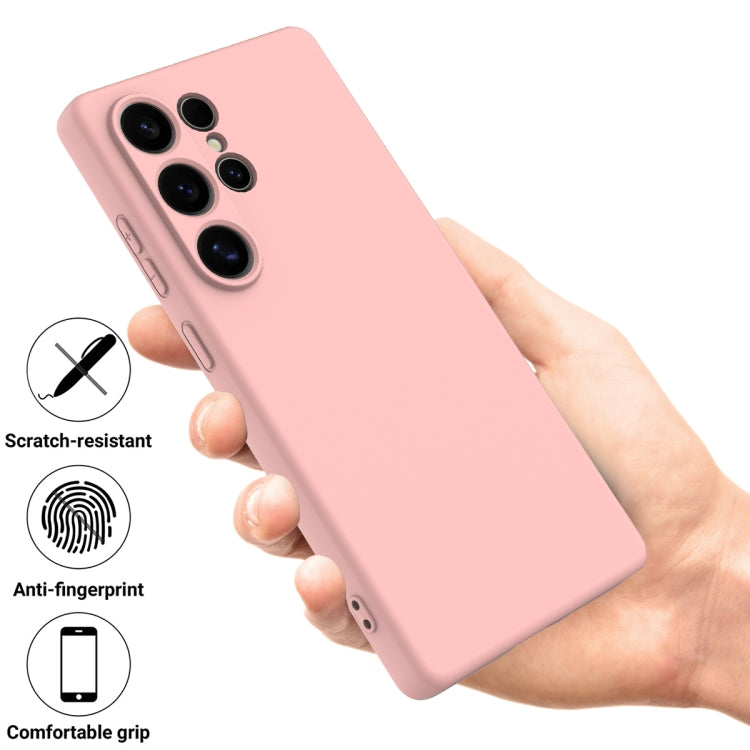 For Samsung Galaxy S25 Ultra Color Liquid Silicone Phone Case(Pink) - Galaxy S25 Ultra 5G Cases by PMC Jewellery | Online Shopping South Africa | PMC Jewellery | Buy Now Pay Later Mobicred