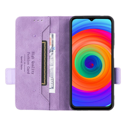 For Ulefone Note 14 Magnetic Clasp Leather Phone Case(Purple) - Ulefone Cases by PMC Jewellery | Online Shopping South Africa | PMC Jewellery | Buy Now Pay Later Mobicred