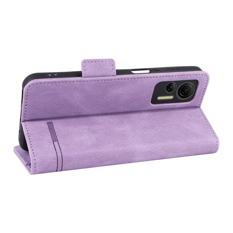 For Ulefone Note 14 Magnetic Clasp Leather Phone Case(Purple) - Ulefone Cases by PMC Jewellery | Online Shopping South Africa | PMC Jewellery | Buy Now Pay Later Mobicred