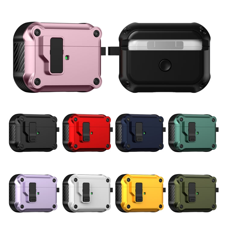 For AirPods Pro 2 Eagle Shockproof Earphone Protective Case with Switch(Green) - For AirPods Pro 2 by PMC Jewellery | Online Shopping South Africa | PMC Jewellery | Buy Now Pay Later Mobicred