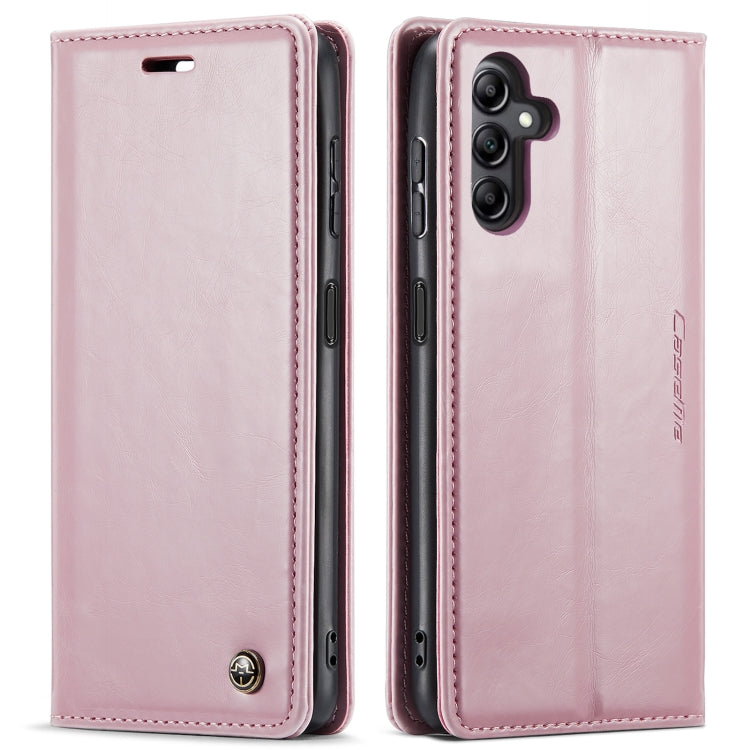 For Samsung Galaxy A14 5G CaseMe 003 Crazy Horse Texture Leather Phone Case(Rose Gold) - Galaxy Phone Cases by CaseMe | Online Shopping South Africa | PMC Jewellery | Buy Now Pay Later Mobicred