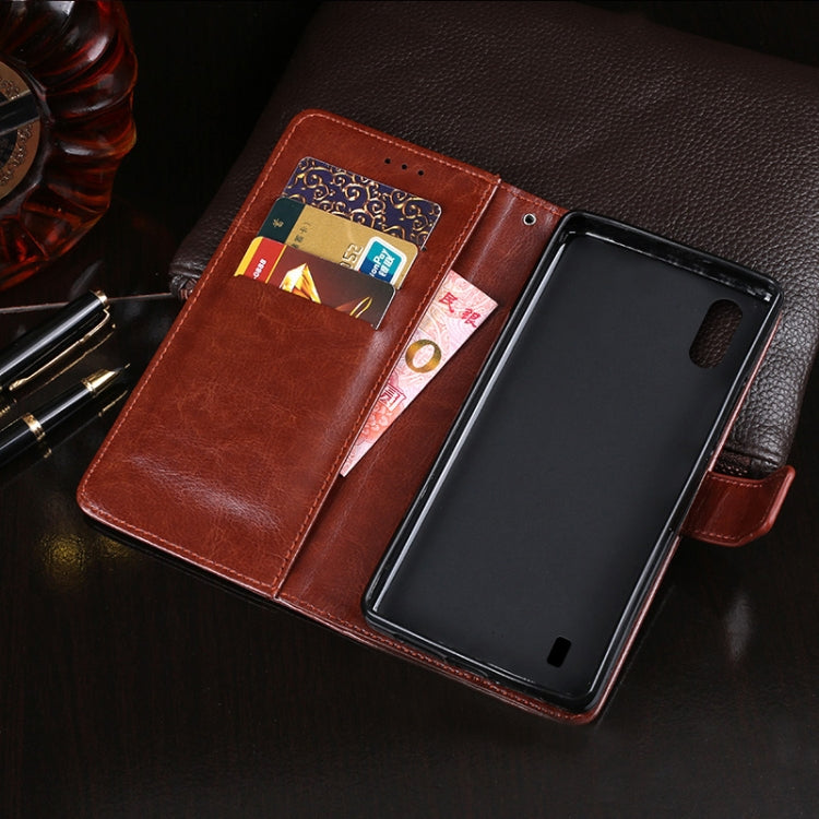 For Blackview A60 idewei Crazy Horse Texture Horizontal Flip Leather Case with Holder & Card Slots & Wallet(Black) - More Brand by idewei | Online Shopping South Africa | PMC TechLife | Buy Now Pay Later Mobicred