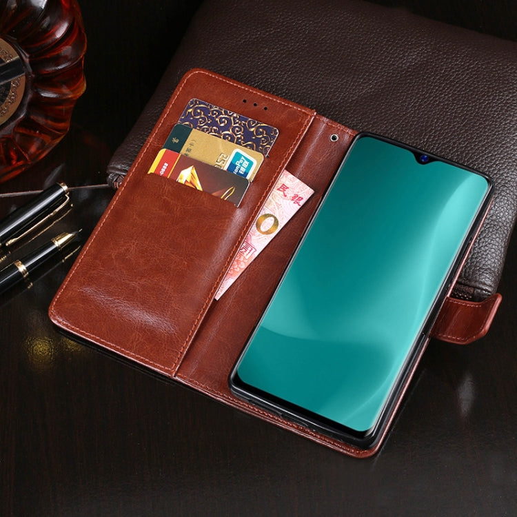 For Blackview A60 idewei Crazy Horse Texture Horizontal Flip Leather Case with Holder & Card Slots & Wallet(Black) - More Brand by idewei | Online Shopping South Africa | PMC TechLife | Buy Now Pay Later Mobicred