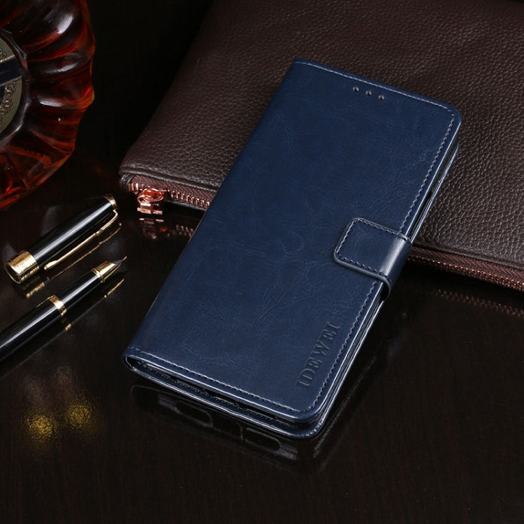 For Blackview A60 idewei Crazy Horse Texture Horizontal Flip Leather Case with Holder & Card Slots & Wallet(Dark Blue) - More Brand by idewei | Online Shopping South Africa | PMC TechLife