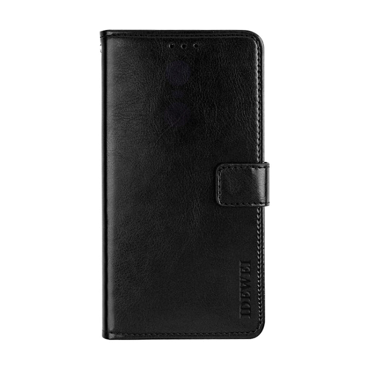 For Blackview A80 Pro idewei Crazy Horse Texture Horizontal Flip Leather Case with Holder & Card Slots & Wallet(Black) - More Brand by idewei | Online Shopping South Africa | PMC Jewellery | Buy Now Pay Later Mobicred