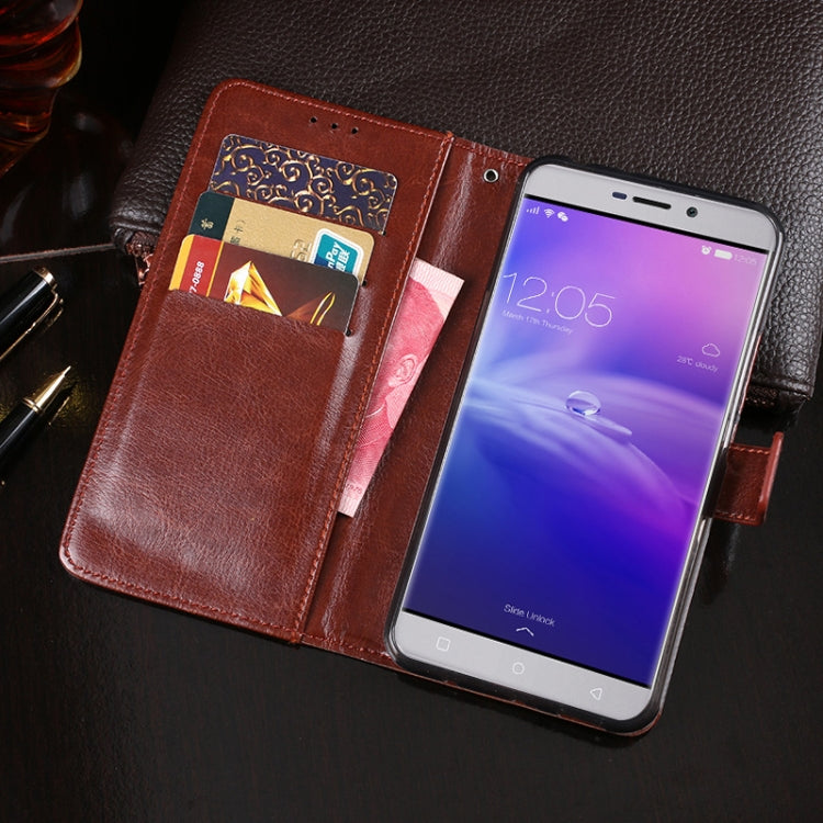 For Blackview R7 idewei Crazy Horse Texture Horizontal Flip Leather Case with Holder & Card Slots & Wallet(Red) - More Brand by idewei | Online Shopping South Africa | PMC Jewellery | Buy Now Pay Later Mobicred