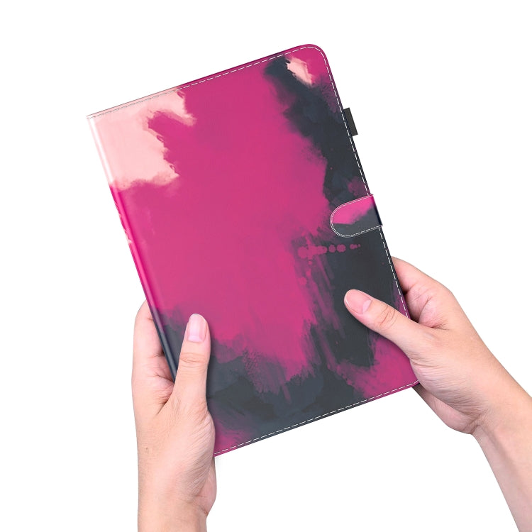 For Nokia T21 Watercolor Pattern Flip Leather Tablet Case(Berry Color) - Nokia by PMC TechLife | Online Shopping South Africa | PMC TechLife | Buy Now Pay Later Mobicred
