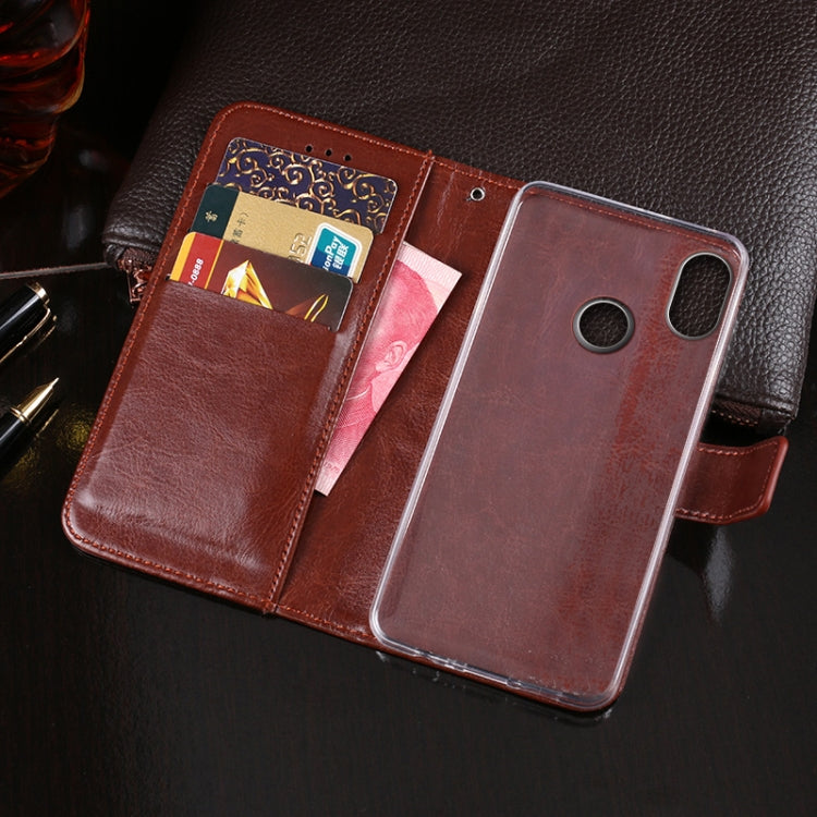 For Doogee X70 idewei  Crazy Horse Texture Horizontal Flip Leather Case with Holder & Card Slots & Wallet(Red) - More Brand by idewei | Online Shopping South Africa | PMC Jewellery | Buy Now Pay Later Mobicred