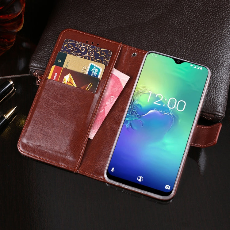 For Oukitel C15 Pro idewei  Crazy Horse Texture Horizontal Flip Leather Case with Holder & Card Slots & Wallet(Black) - More Brand by idewei | Online Shopping South Africa | PMC Jewellery | Buy Now Pay Later Mobicred